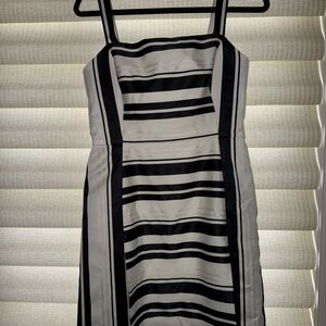 Eliza J Black and White Dress